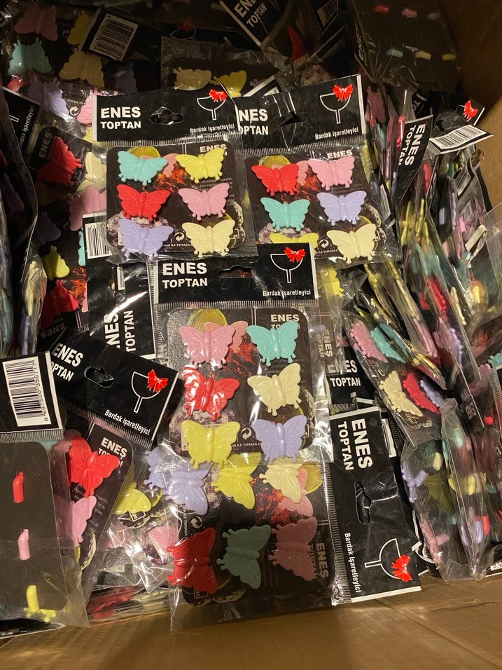 Renkli Kelebek bardak ayırıcı - Görsel 5