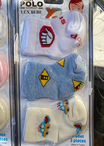 Çok Renkli Pastel Bebek Çorap Seti - Görsel 8