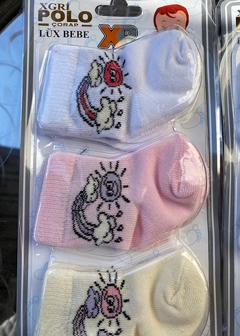Çok Renkli Pastel Bebek Çorap Seti - Görsel 7