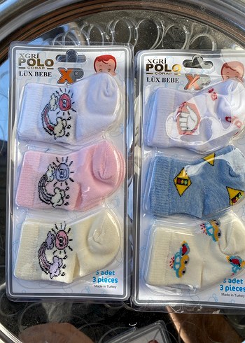 Çok Renkli Pastel Bebek Çorap Seti - Görsel 4