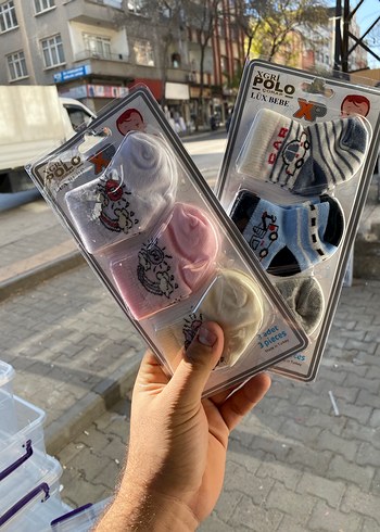 Çok Renkli Pastel Bebek Çorap Seti - Görsel 2