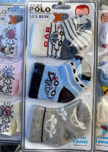 Çok Renkli Pastel Bebek Çorap Seti - Görsel 6