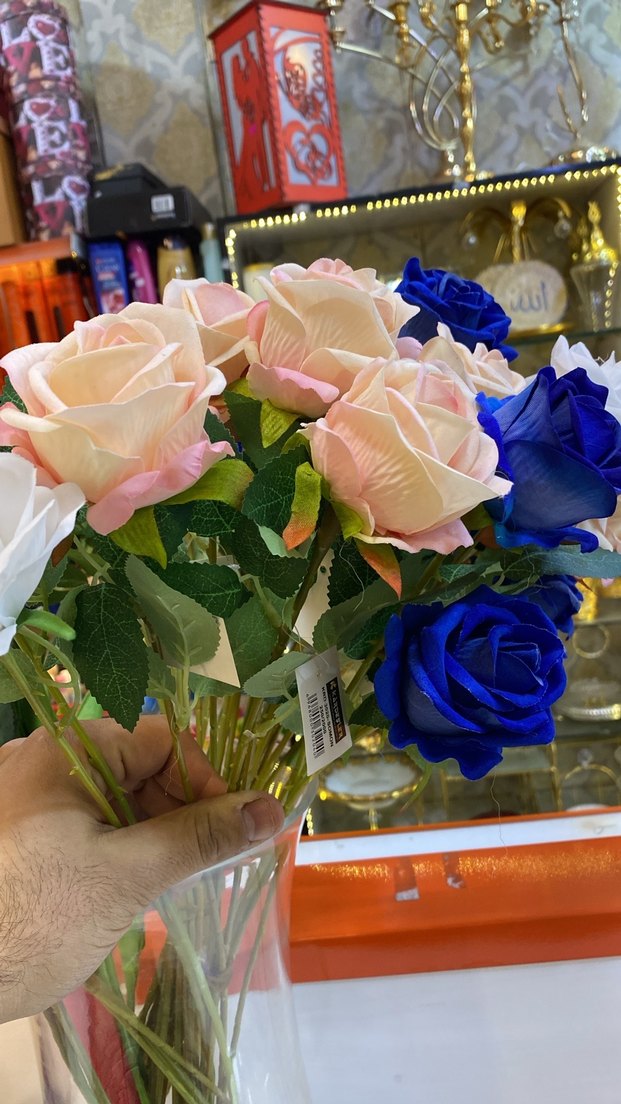 Renkli Yapay Gül Çiçek Buketi - Görsel 2