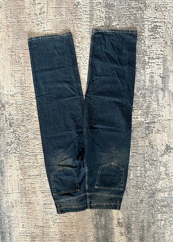 Lacivert  Salaş Denim Pantolon - Görsel 3