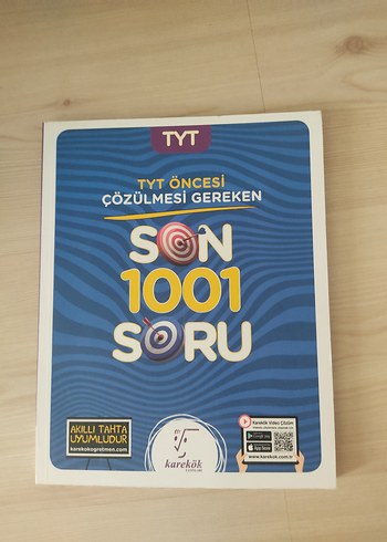 TYT Öncesi Çözülmesi Gereken Son 1001 Soru Kitabı