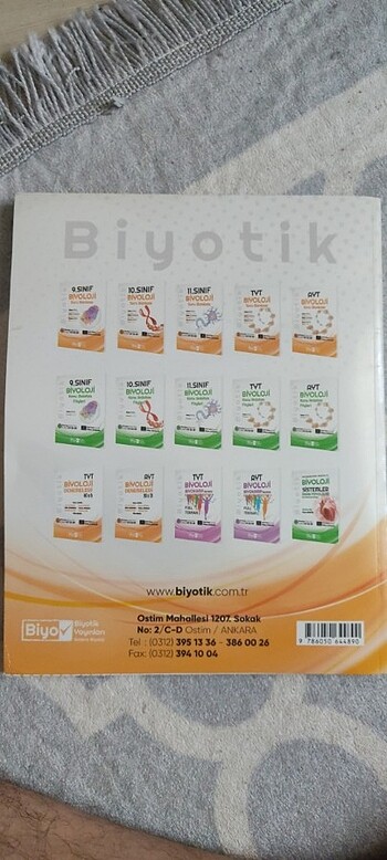  Beden Biyotik Yayınları Tyt Biyoloji Soru Bankası