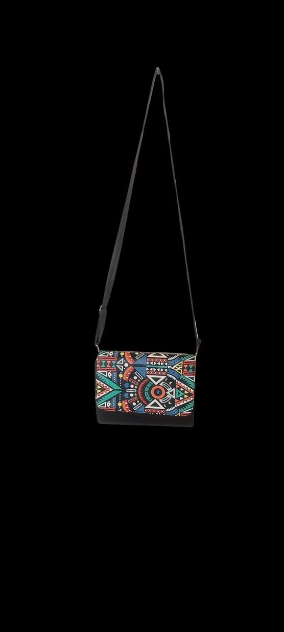 Etnik Desenli Kadın Omuz Çantası - Görsel 5