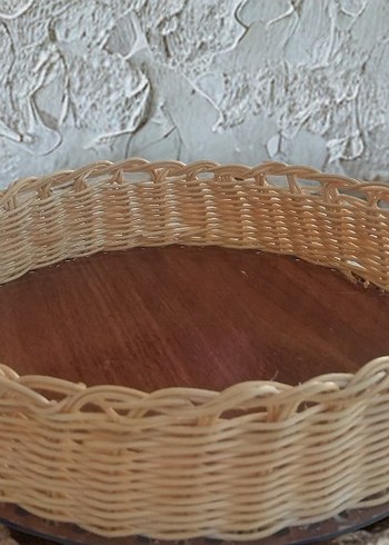 Diğer Rattan ekmek sepeti mini tepsi