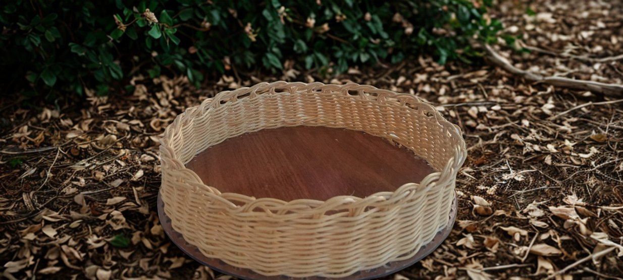 Rattan ekmek sepeti mini tepsi - Görsel 4