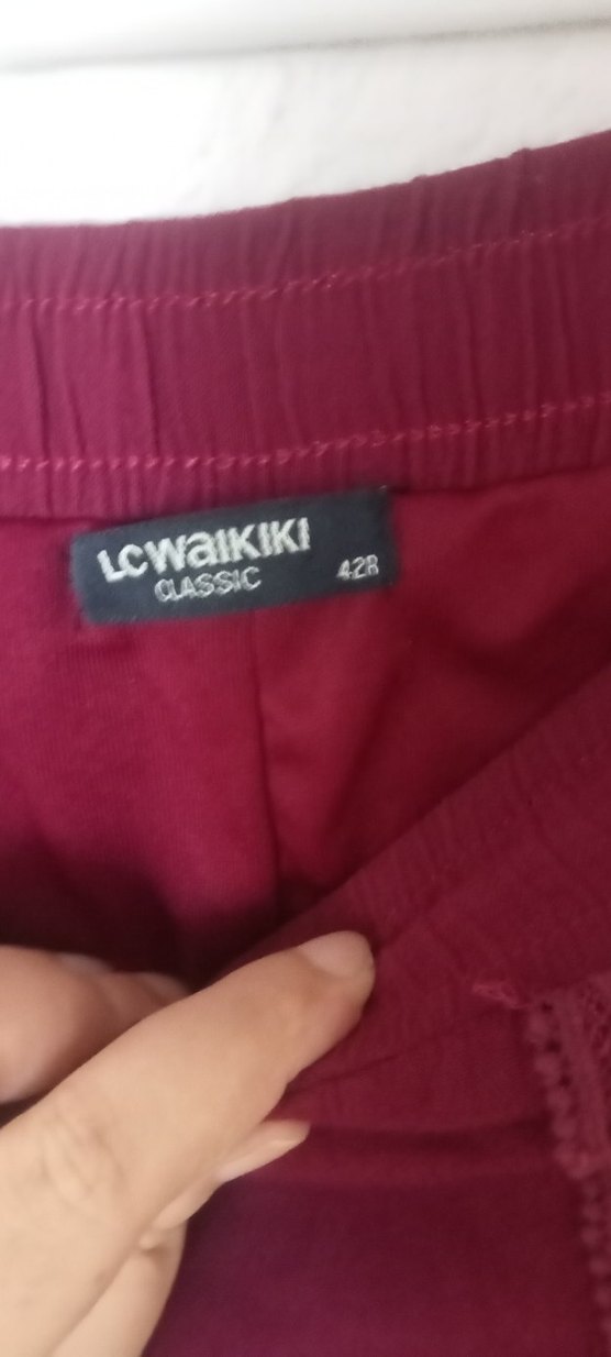 Bordo Bohem Uzun Kadın Etek - Görsel 4