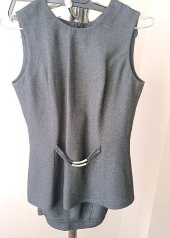 Antrasit Gri Kadın Blazer Ceket Takım - Görsel 2