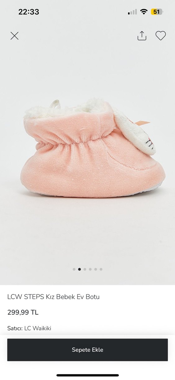 LCW STEPS Kız Bebek Pembe Ev Botu - Görsel 3