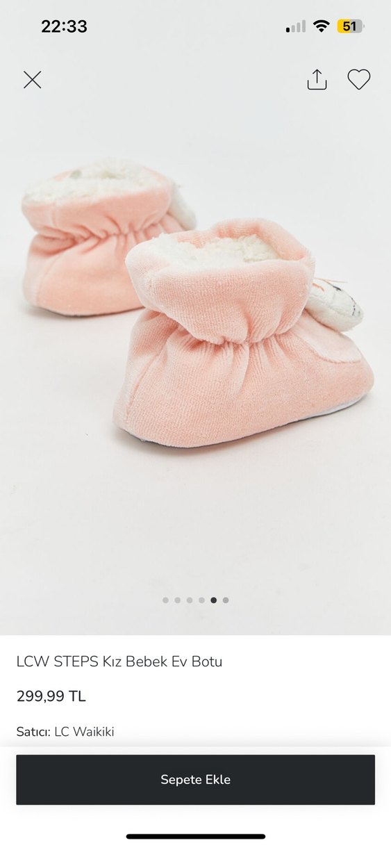 LCW STEPS Kız Bebek Pembe Ev Botu - Görsel 4