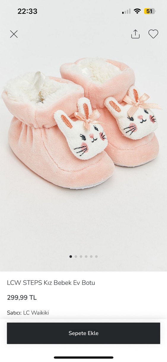 LCW STEPS Kız Bebek Pembe Ev Botu - Görsel 2