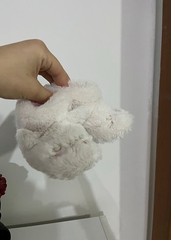 Beyaz Tavşan Figürlü Kız Bebek Panduf - Görsel 6