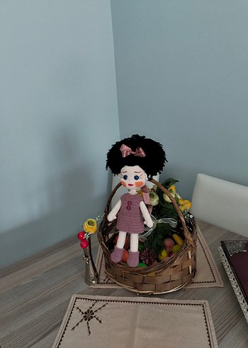  Beden Pembe El Örgüsü Bebek