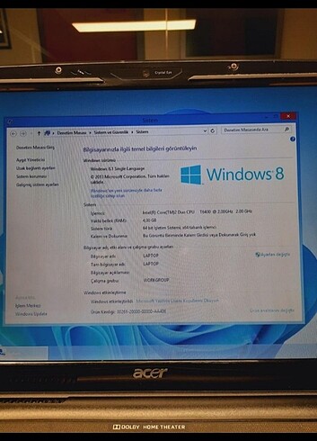 Acer Laptop Bilgisayar