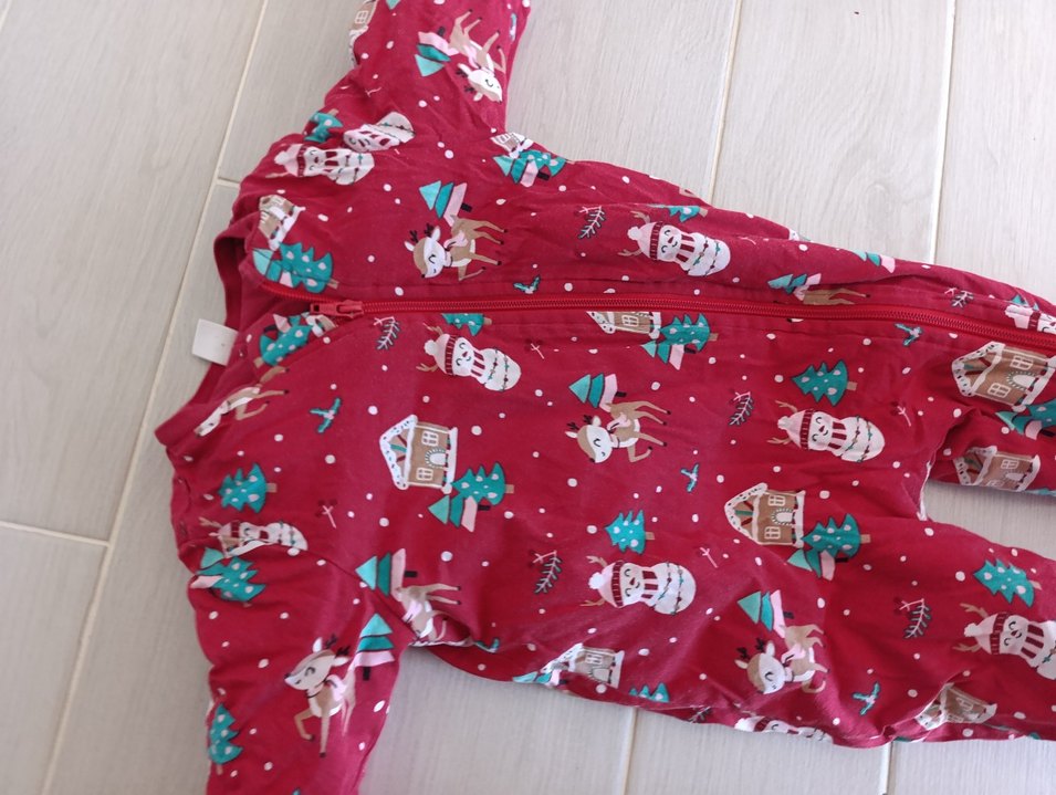 Kız Bebek Renkli Desenli Fermuarlı Tulumu - Görsel 2