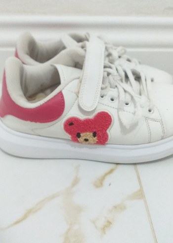 Kız Çocuk Beyaz Spor Ayakkabı - Görsel 2