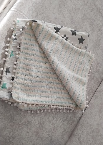 Nakışlı Gri Çocuk Battaniyesi - Görsel 2