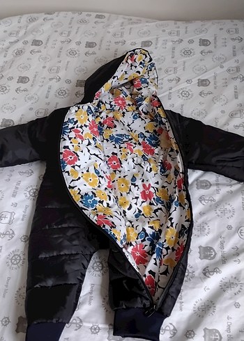 Siyah Erkek Bebek Polar Kar Tulumu - Görsel 2