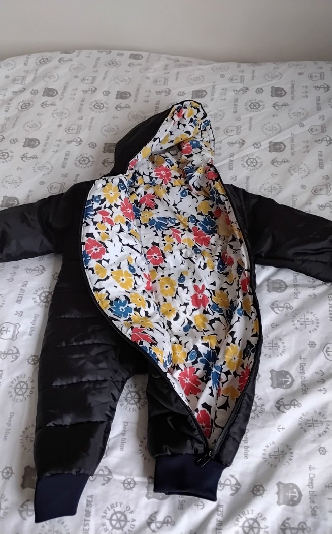 Siyah Erkek Bebek Polar Kar Tulumu - Görsel 2