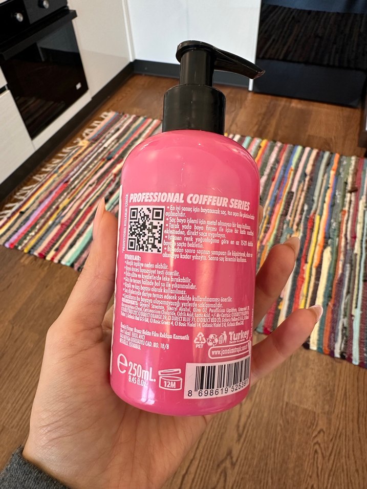 Pastel Pembe geçici saç boyası - Görsel 4