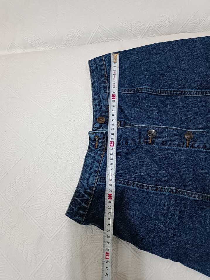 Düğmeli mini kot Etek - Görsel 5