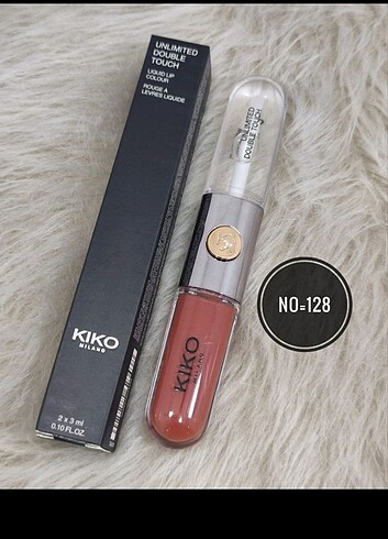 Kiko çift taraflı likit ruj 128 numara 