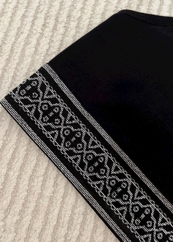 Nakış Detaylı Siyah Bohem Atlet Sütyen - Görsel 2