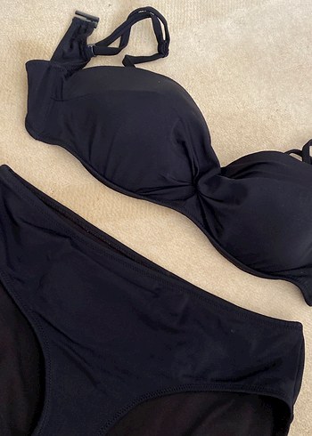 LC Waikiki Siyah Strappy Kadın Bikini Takımı