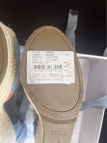Guess orjinal 38 numara - Görsel 6