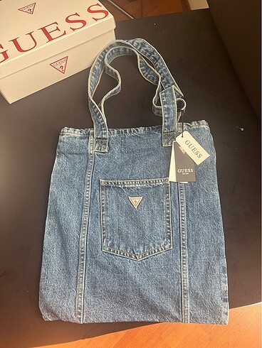Guess denim kot çanta