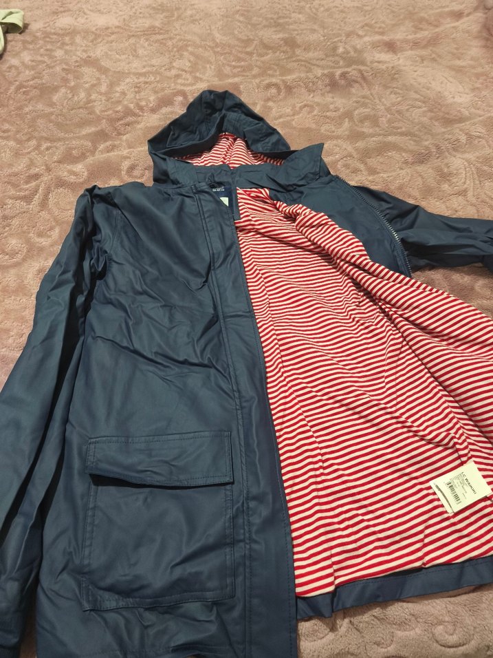 lacivert i Fermuarlı Erkek Yağmurluk - Görsel 5