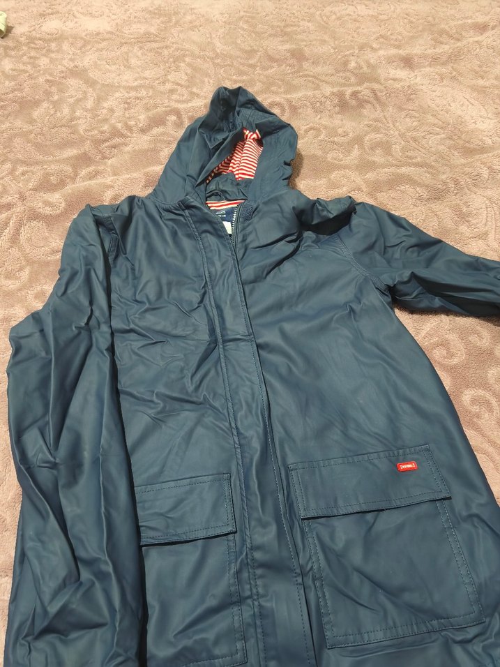 lacivert i Fermuarlı Erkek Yağmurluk - Görsel 3