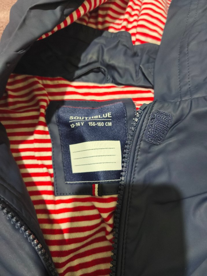 lacivert i Fermuarlı Erkek Yağmurluk - Görsel 2