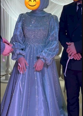 Mint yeşili Nişan Elbisesi berika sultan design - Görsel 6