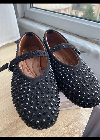 Sivri Tokalı Siyah Kadın Topuklu Babet - Görsel 5