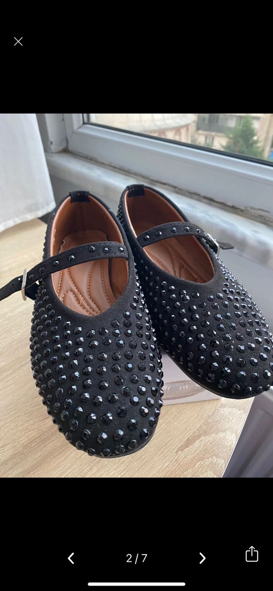 Sivri Tokalı Siyah Kadın Topuklu Babet - Görsel 5