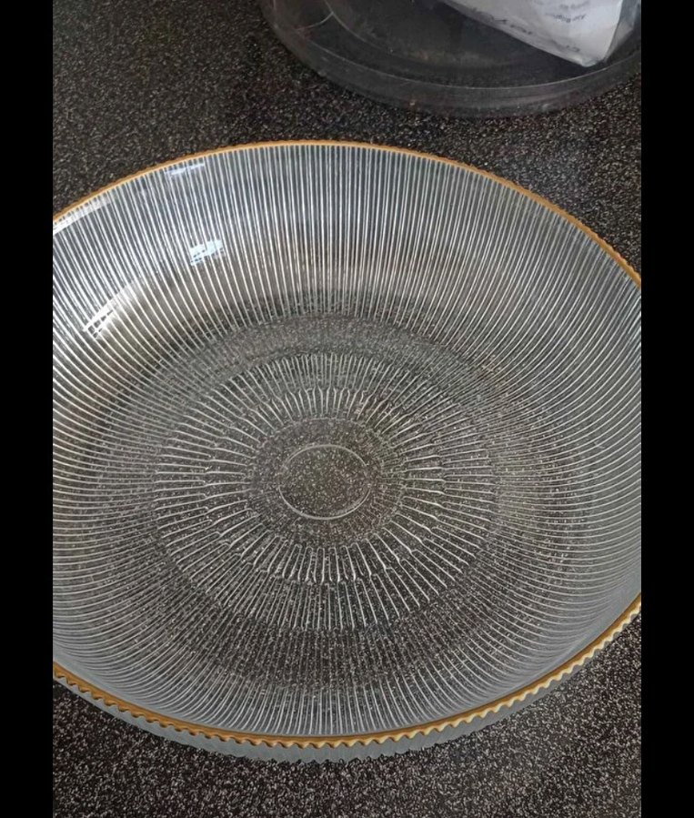 Altın Kenarlı Modern Klasik Cam Kase - Görsel 4