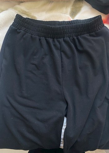 Siyah Bol Kesim eşofman altı - Görsel 3