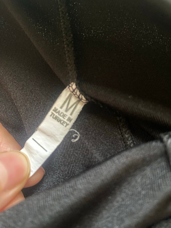 Siyah Bol Kesim eşofman altı - Görsel 4