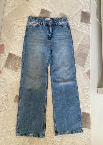 Kadın Mavi Kot Pantolon - Görsel 8