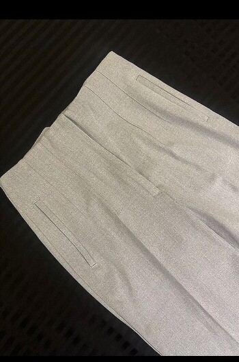 Zara Yeni Zara Kumaş Pantolon S Beden, Açık Gri