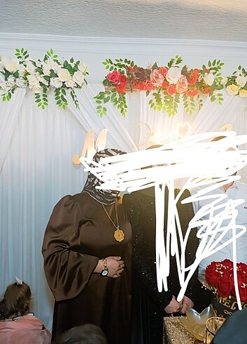Abiye Saten elbise cok hoş