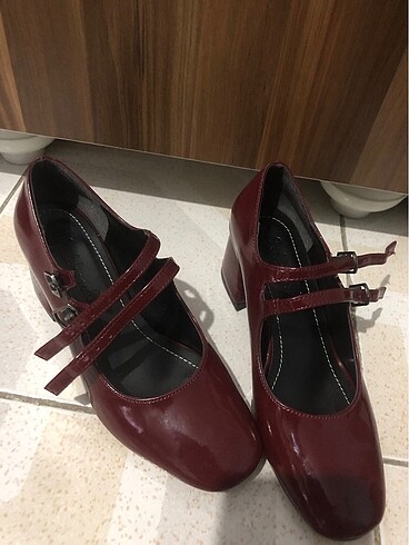 37 Beden bordo Renk Topuklu ayakkabı