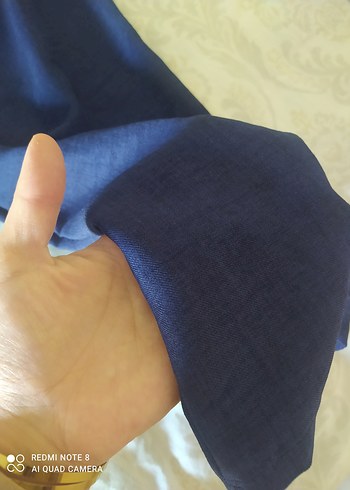 s Beden mavi Renk Kadın Lacivert Uzun Kollu Salaş kimono takim