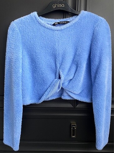 Zara bebe mavisi angora crop