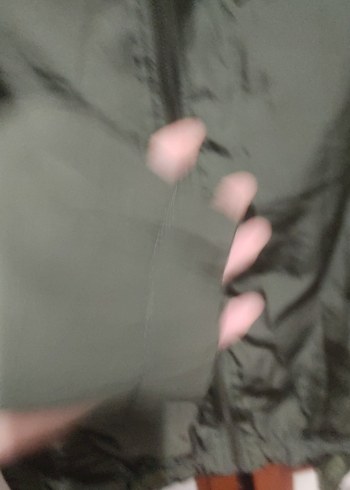 Kadın Haki Uzun Kollu Fermuarlı Ceket - Görsel 4