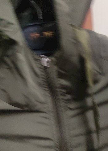 Kadın Haki Uzun Kollu Fermuarlı Ceket - Görsel 5